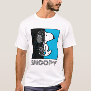 Erdnüsse Snoopy Geometric Design T-Shirt