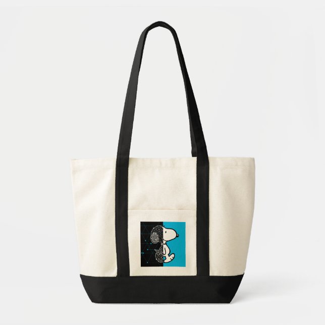 Erdnüsse | Snoopy Geometric Design Tragetasche (Vorne)