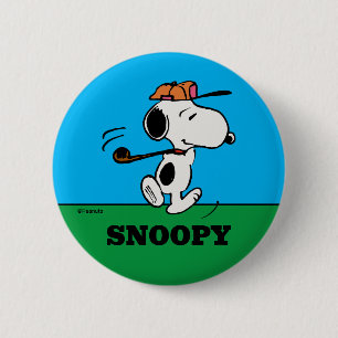 Erdnüsse   Snoopy Golf Swing Button