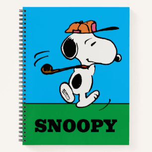 Erdnüsse Snoopy Golf Swing Notizbuch
