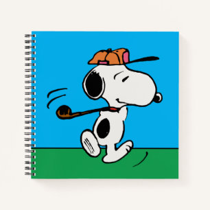 Erdnüsse Snoopy Golf Swing Notizbuch