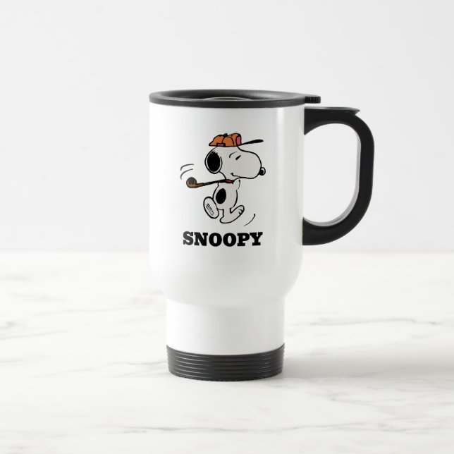 Erdnüsse | Snoopy Golf Swing Reisebecher (Rechts)