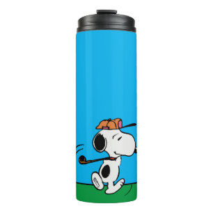 Erdnüsse   Snoopy Golf Swing Thermosbecher