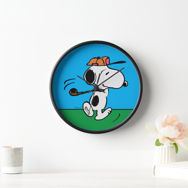 Erdnüsse | Snoopy Golf Swing Uhr (Zuhause)
