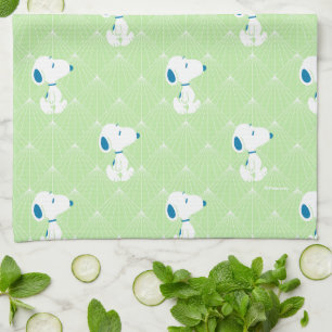 Erdnüsse Snoopy Green Deco Dreams Muster Geschirrtuch