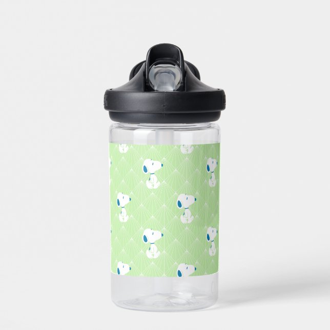 Erdnüsse | Snoopy Green Deco Dreams Muster Trinkflasche (Vorne)