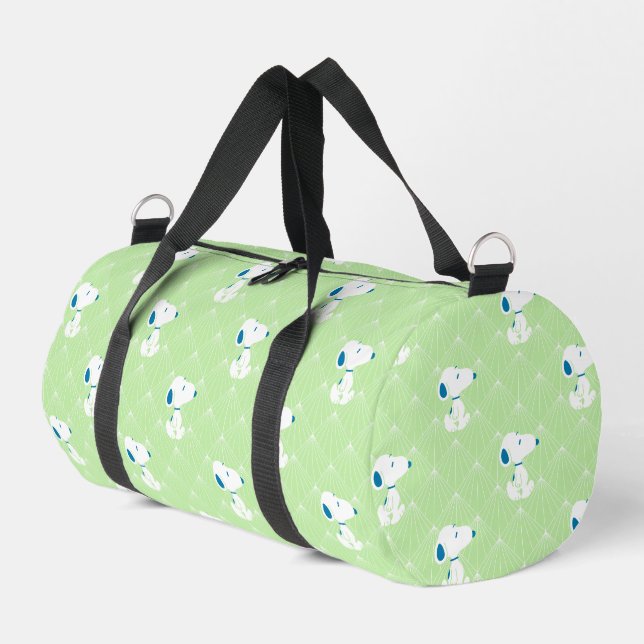 Erdnüsse | Snoopy Green Deko Dreams Pattern Duffle Bag (Linke Seite)