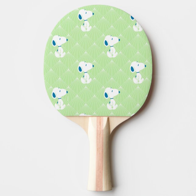 Erdnüsse | Snoopy Green Deko Dreams Pattern Tischtennis Schläger (Vorderseite)