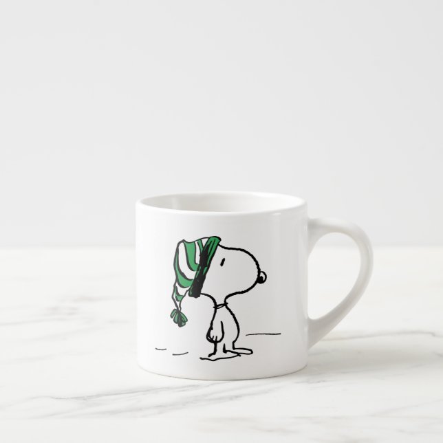 Erdnüsse | Snoopy Green Snow Cap Espressotasse (Rechts)