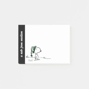 Erdnüsse   Snoopy Green Snow Cap Post-it Klebezettel
