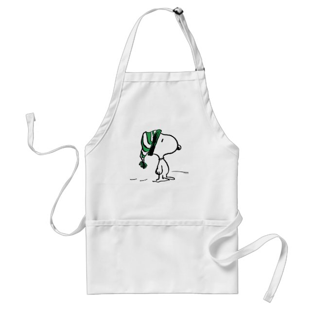 Erdnüsse | Snoopy Green Snow Cap Schürze (Vorne)