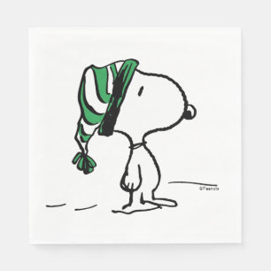 Erdnüsse Snoopy Green Snow Cap Serviette