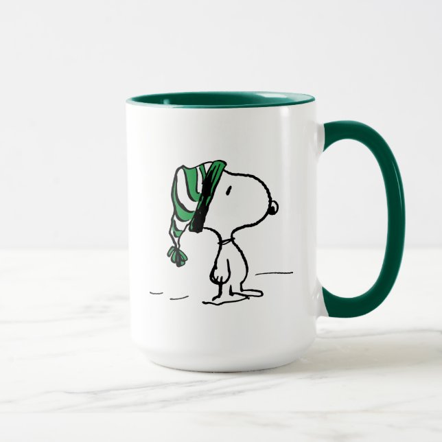 Erdnüsse | Snoopy Green Snow Cap Tasse (Rechts)
