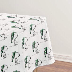 Erdnüsse Snoopy Green Snow Cap Tischdecke