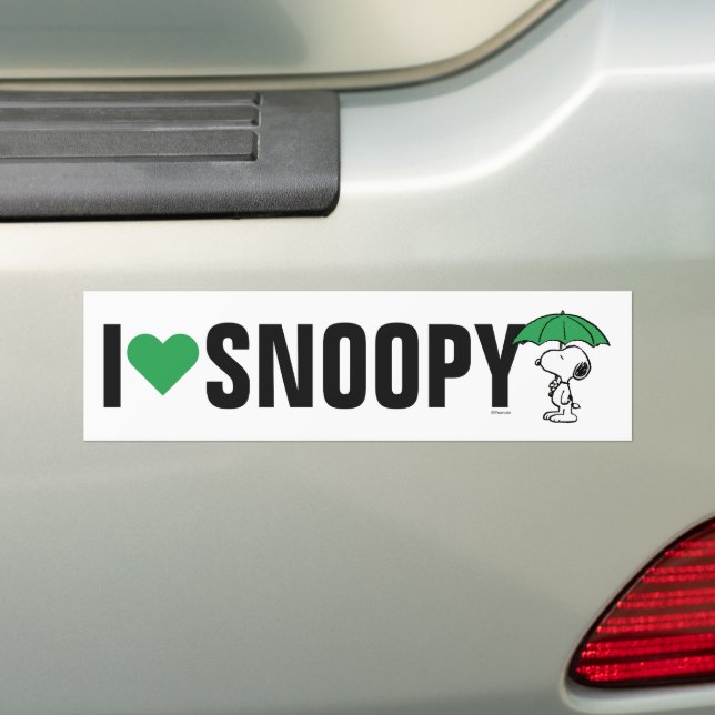 Erdnüsse | Snoopy Green Umbrella Autoaufkleber (Auf Auto)