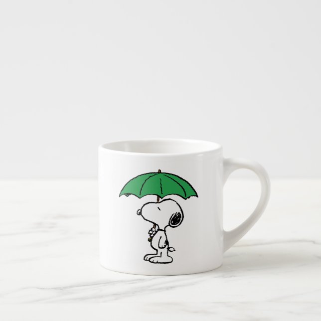 Erdnüsse | Snoopy Green Umbrella Espressotasse (Rechts)