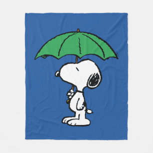 Erdnüsse   Snoopy Green Umbrella Fleecedecke