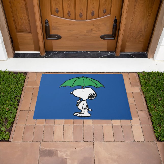 Erdnüsse | Snoopy Green Umbrella Fußmatte (Außenbereich)