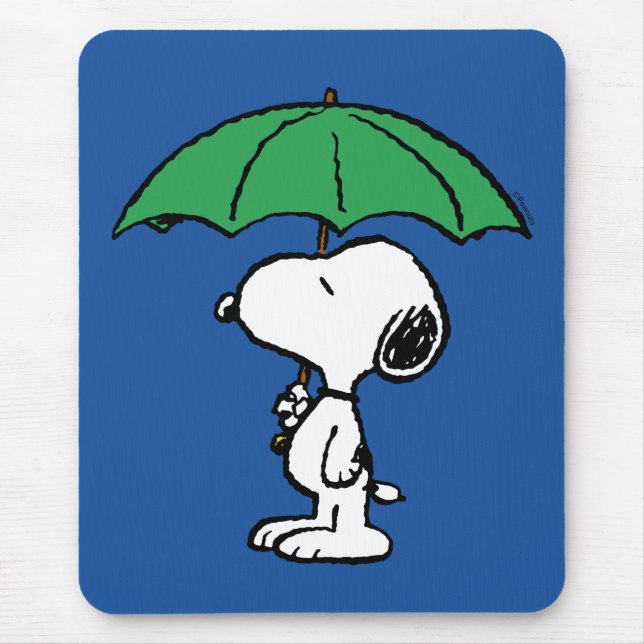 Erdnüsse | Snoopy Green Umbrella Mousepad (Vorne)