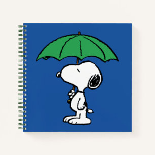 Erdnüsse   Snoopy Green Umbrella Notizbuch