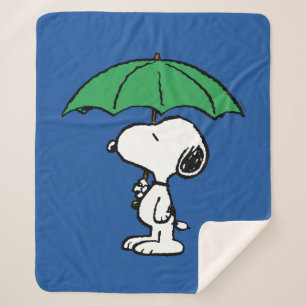 Erdnüsse   Snoopy Green Umbrella Sherpadecke