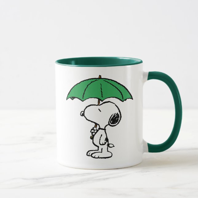 Erdnüsse | Snoopy Green Umbrella Tasse (Rechts)