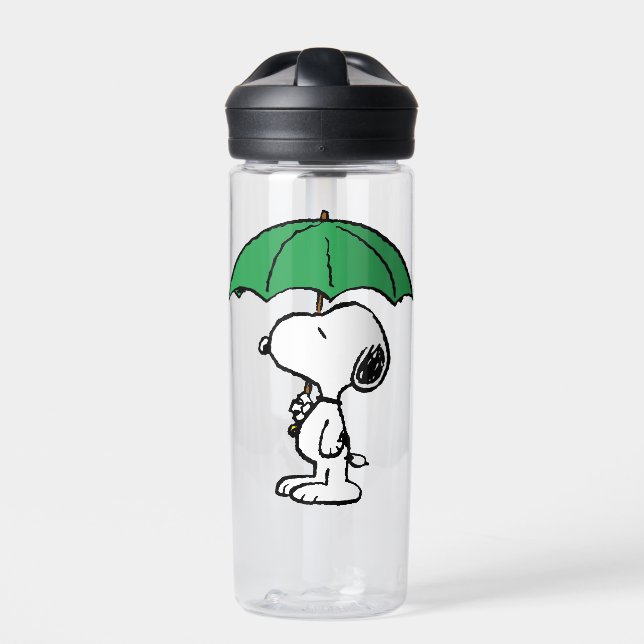 Erdnüsse | Snoopy Green Umbrella Trinkflasche (Vorderseite)