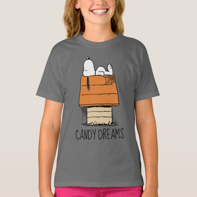 Erdnüsse | Snoopy Halloween Nickerchen T-Shirt (Vorderseite)