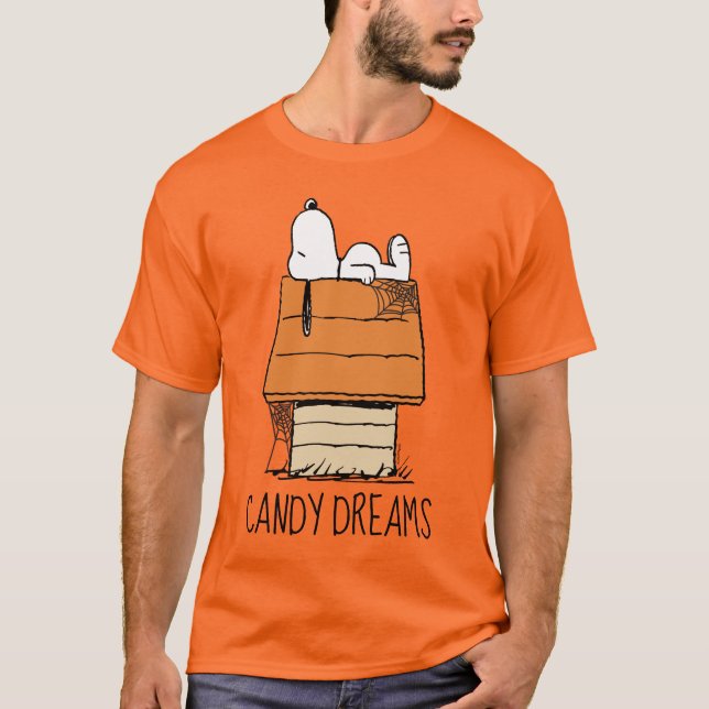 Erdnüsse | Snoopy Halloween Nickerchen T-Shirt (Vorderseite)