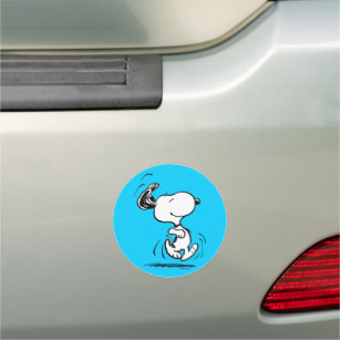 Erdnüsse   Snoopy Happy Dance Auto Magnet
