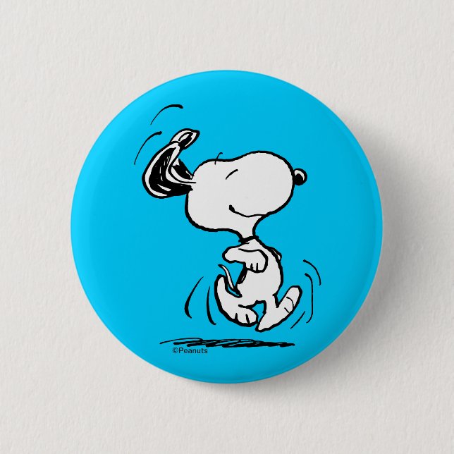 Erdnüsse | Snoopy Happy Dance Button (Vorderseite)