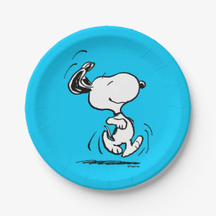 Erdnüsse Snoopy Happy Dance Pappteller