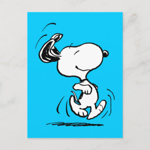 Erdnüsse   Snoopy Happy Dance Postkarte