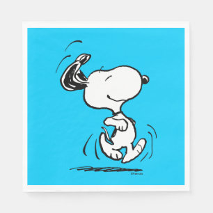 Erdnüsse   Snoopy Happy Dance Serviette