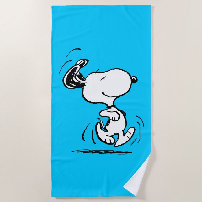 Erdnüsse | Snoopy Happy Dance Strandtuch (Vorderseite)