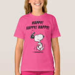 Erdnüsse | Snoopy Happy Dance T-Shirt<br><div class="desc">Snoopy ist der liebliche Beagle von Charlie Brown im Comic-Streifen Peanuts von Charles M. Schulz. Karo aus diesem niedlichen Peanuts Design mit diesem lieblichen Hund.</div>