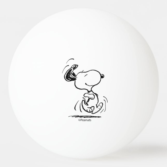 Erdnüsse | Snoopy Happy Dance Tischtennisball (Vorderseite)