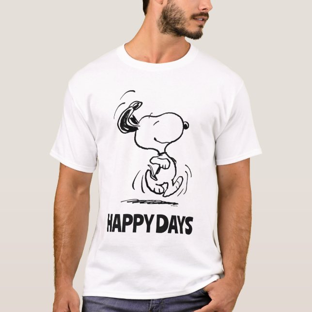 Erdnüsse | Snoopy Happy Dance Tri-Blend Shirt (Vorderseite)