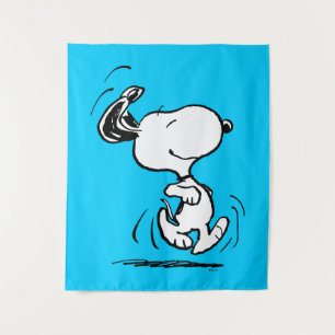 Erdnüsse Snoopy Happy Dance Wandteppich