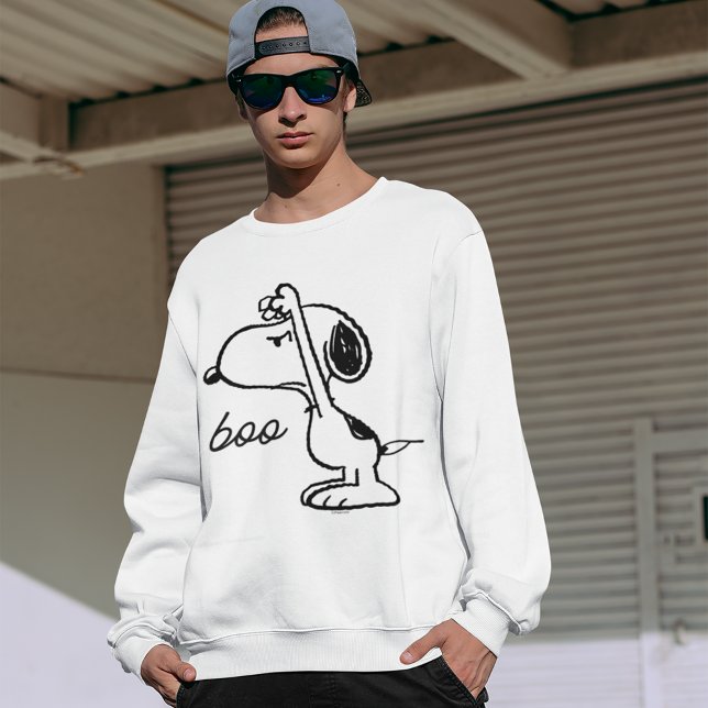 Erdnüsse | Snoopy hat dich erschreckt Sweatshirt (Person wearing sweater)