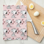 Erdnüsse | Snoopy Hearts Geschirrtuch<br><div class="desc">Karo dieses lustige Design von Peanuts mit Snoopy.</div>