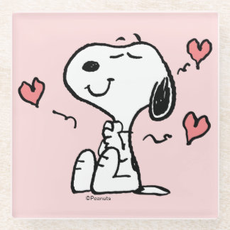 Erdnüsse | Snoopy Hearts Glasuntersetzer