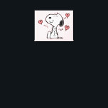 Erdnüsse | Snoopy Hearts Leinwanddruck<br><div class="desc">Karo dieses lustige Design von Peanuts mit Snoopy.</div>