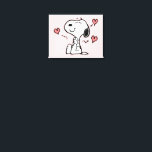 Erdnüsse | Snoopy Hearts Leinwanddruck<br><div class="desc">Karo dieses lustige Design von Peanuts mit Snoopy.</div>
