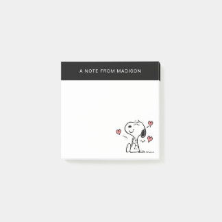 Erdnüsse | Snoopy Hearts Post-it Klebezettel