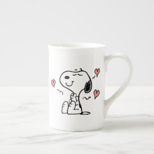 Erdnüsse   Snoopy Hearts Prozellantasse