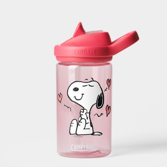 Erdnüsse | Snoopy Hearts Trinkflasche (Links)