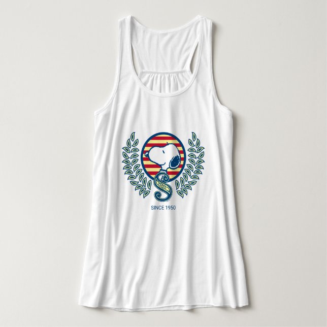 Erdnüsse | Snoopy Heraldry Tank Top (Design Vorderseite)