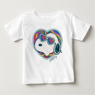 Erdnüsse   Snoopy Herzrasen Baby T-shirt