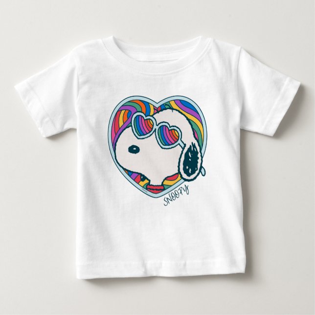 Erdnüsse | Snoopy Herzrasen Baby T-shirt (Vorderseite)